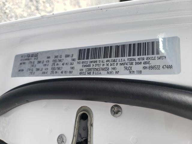 2019 RAM 1500 CLASS 1C6RR7SMXKS700550