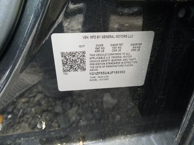 2018 CHEVROLET MALIBU HYB 1G1ZF5SU4JF150302