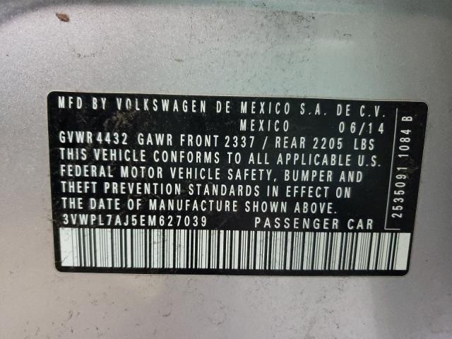 2014 VOLKSWAGEN JETTA TDI 3VWPL7AJ5EM627039
