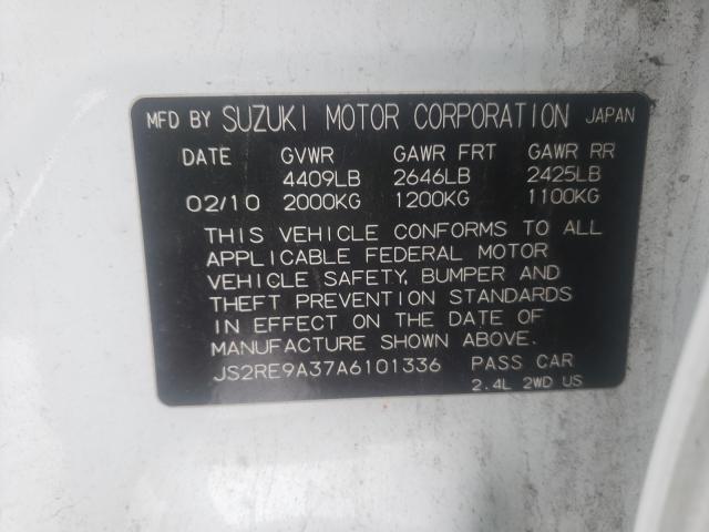 2010 SUZUKI KIZASHI SE JS2RE9A37A6101336