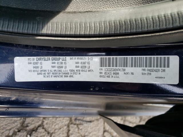 2013 DODGE AVENGER SX 1C3CDZCG0DN741700