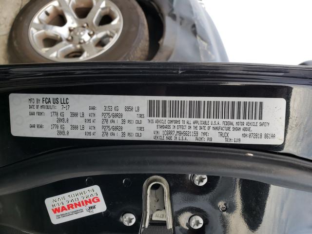 2017 RAM 1500 LARAM 1C6RR7JM8HS621159