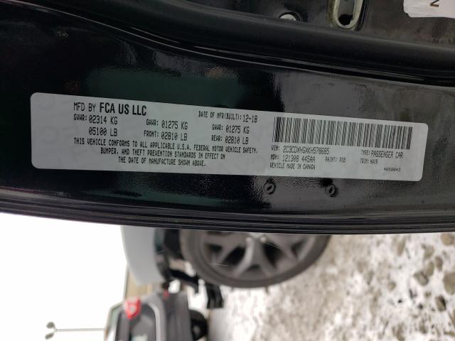 2019 DODGE CHARGER GT 2C3CDXHGXKH578685