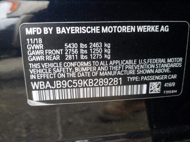 2019 BMW M550XI WBAJB9C59KB289281