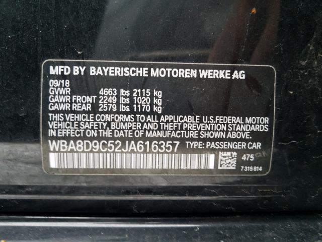 2018 BMW 330 XI WBA8D9C52JA616357