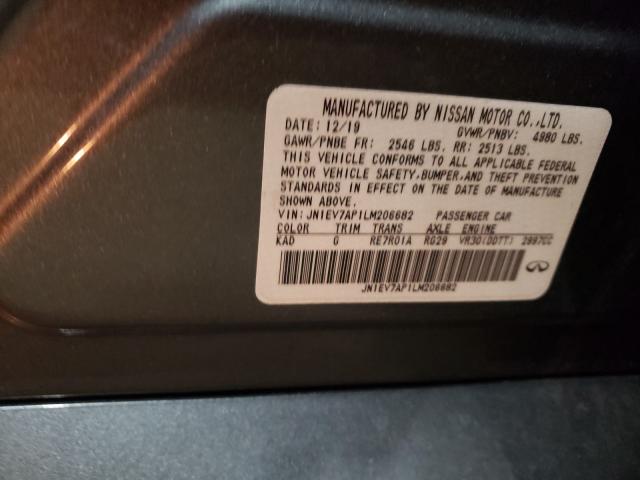 2020 INFINITI Q50 PURE JN1EV7AP1LM206682