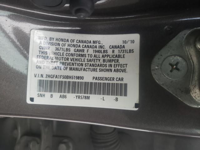 2011 HONDA CIVIC LX 2HGFA1F50BH519890