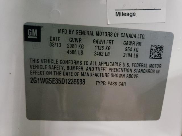 2013 CHEVROLET IMPALA LT 2G1WG5E35D1235938