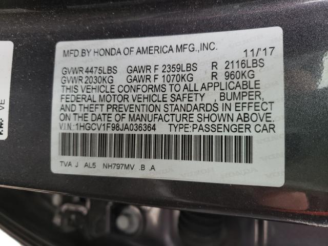 2018 HONDA ACCORD TOU 1HGCV1F98JA036364