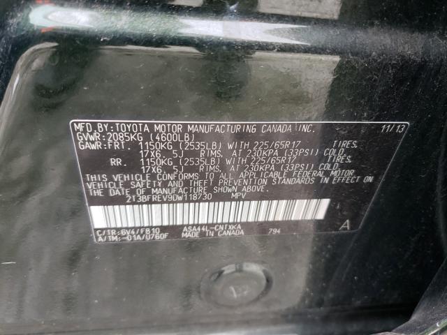 2013 TOYOTA RAV4 LE 2T3BFREV9DW118730