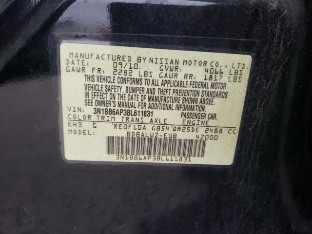2011 NISSAN SENTRA SE- 3N1BB6AP3BL611831