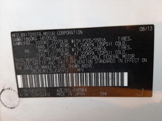 2013 TOYOTA SCION XB JTLZE4FE3DJ045912