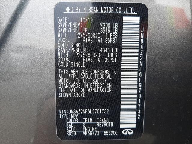 2020 INFINITI QX80 LUXE JN8AZ2NF6L9701732