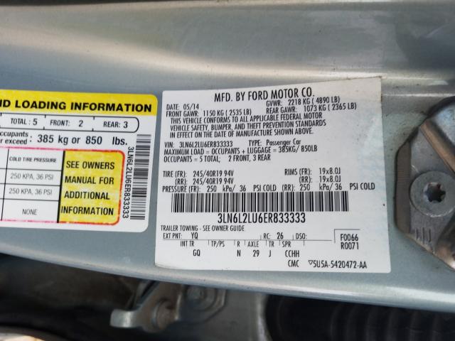 2014 LINCOLN MKZ HYBRID 3LN6L2LU6ER833333