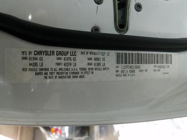 2013 DODGE DART LIMIT 1C3CDFCH8DD136305