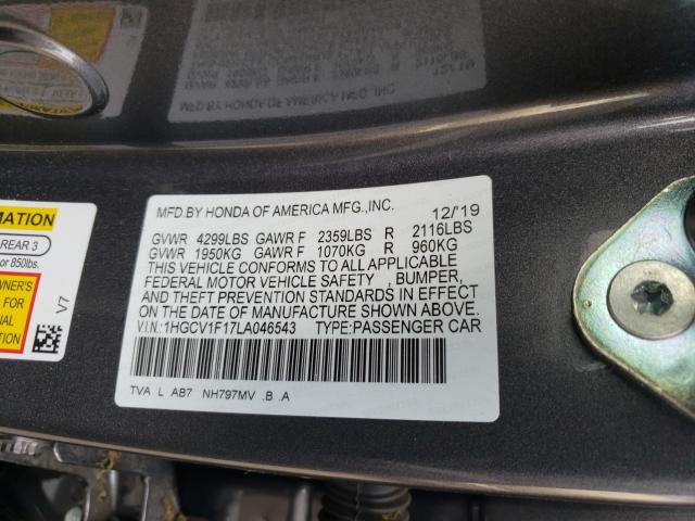 2020 HONDA ACCORD LX - 1HGCV1F17LA046543