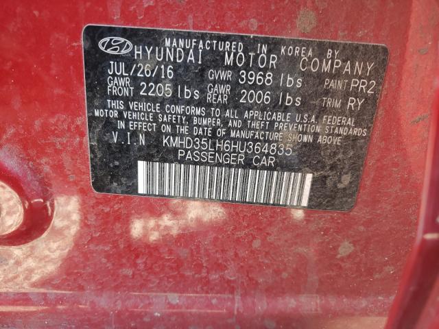 2017 HYUNDAI ELANTRA GT KMHD35LH6HU364835