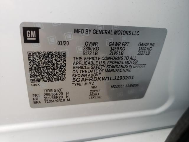 2020 BUICK ENCLAVE AV 5GAERDKW1LJ193201