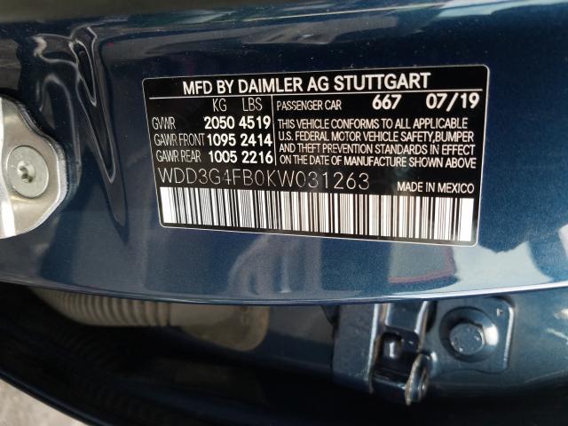 2019 MERCEDES-BENZ A 220 4MAT WDD3G4FB0KW031263