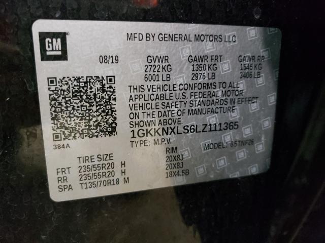2020 GMC ACADIA DEN 1GKKNXLS6LZ111365