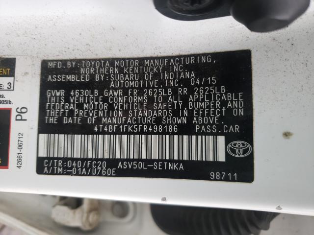 2015 TOYOTA CAMRY LE - 4T4BF1FK5FR498186