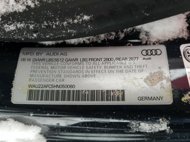 2017 AUDI A7 PRESTIG WAU22AFC5HN050060