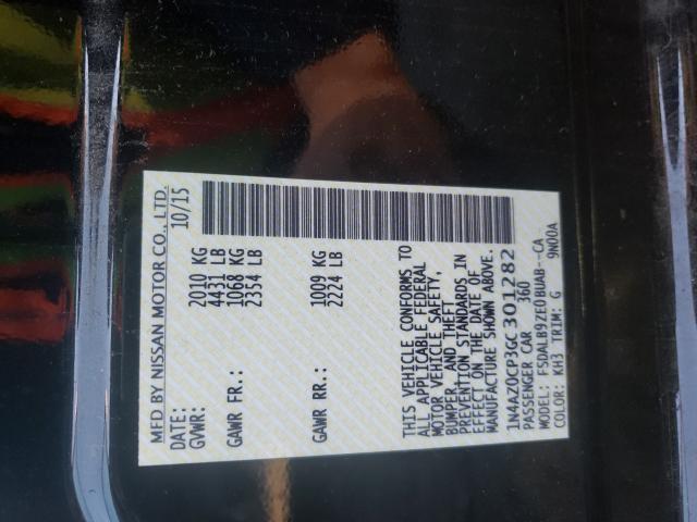 2016 NISSAN LEAF S 1N4AZ0CP3GC301282