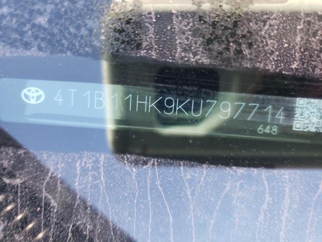 2019 TOYOTA CAMRY L - 4T1B11HK9KU797714