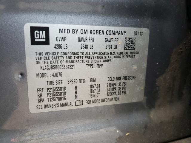 2014 BUICK ENCORE CON KL4CJBSB0EB534321
