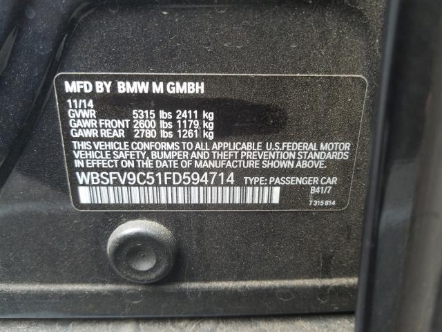 2015 BMW M5 WBSFV9C51FD594714