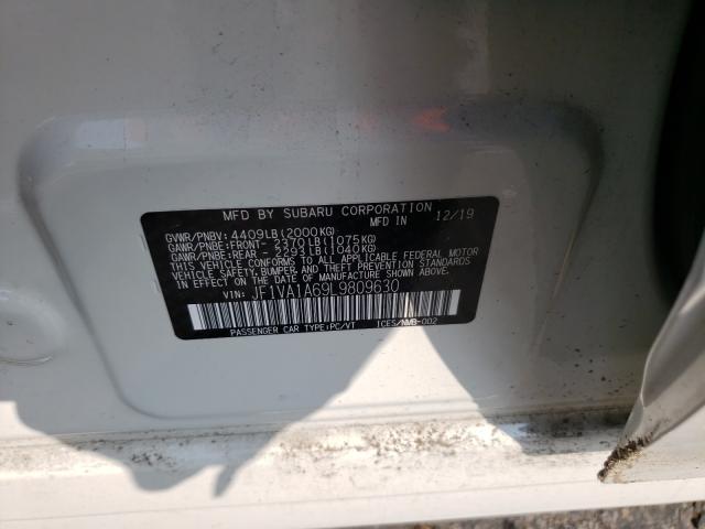 2020 SUBARU WRX JF1VA1A69L9809630