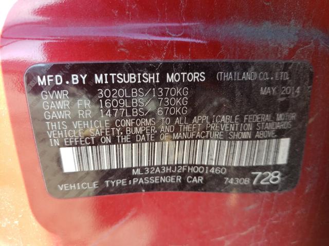 2015 MITSUBISHI MIRAGE DE ML32A3HJ2FH001460