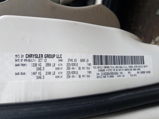 2013 DODGE GRAND CARA 2C4RDGBG4DR542664