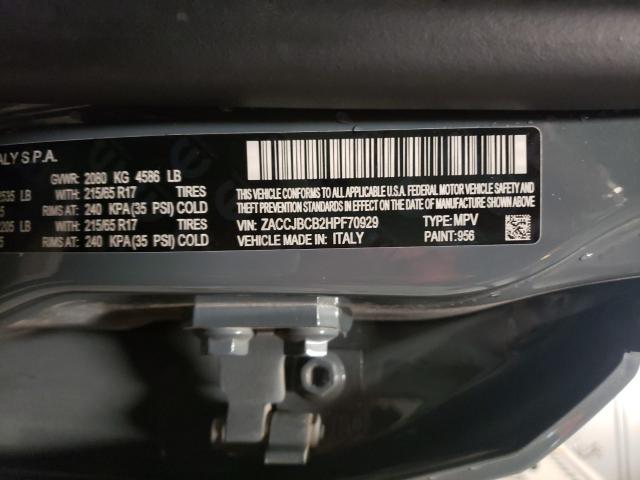2017 JEEP RENEGADE T ZACCJBCB2HPF70929