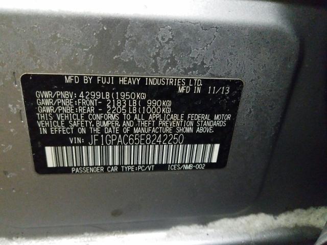 2014 SUBARU IMPREZA PR JF1GPAC65E8242250