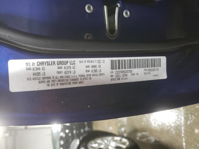 2013 DODGE DART SXT 1C3CDFBA9DD257932