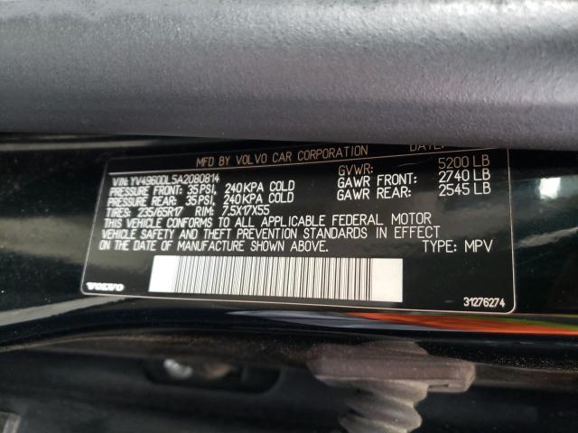 2010 VOLVO XC60 3.2 - YV4960DL5A2080814