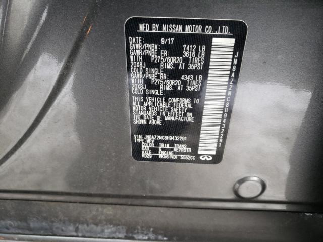 2017 INFINITI QX80 BASE JN8AZ2NC8H9432291