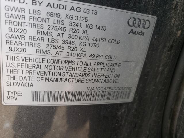 2013 AUDI Q7 PRESTIG WA1DGAFE4DD013882