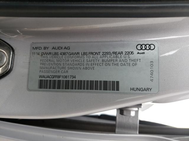2015 AUDI A3 PREMIUM WAUACGFF8F1081734