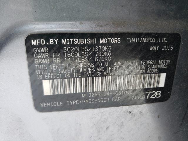 2015 MITSUBISHI MIRAGE DE ML32A3HJ4FH051048