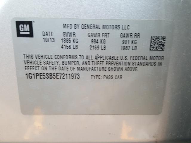 2014 CHEVROLET CRUZE LT 1G1PE5SB5E7211973