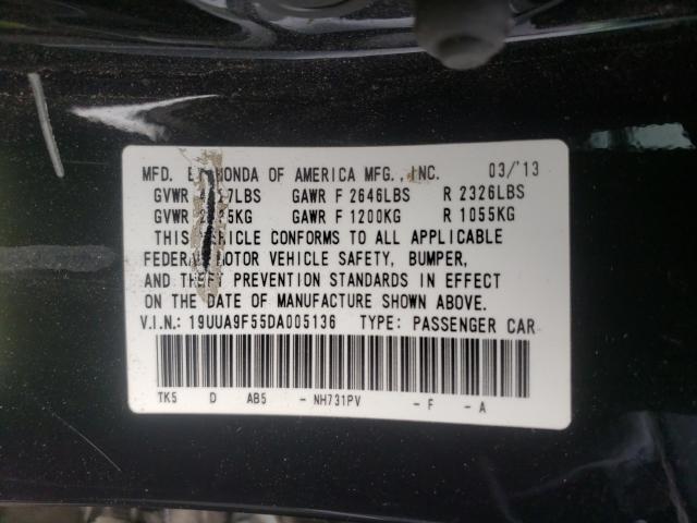 2013 ACURA TL TECH 19UUA9F55DA005136