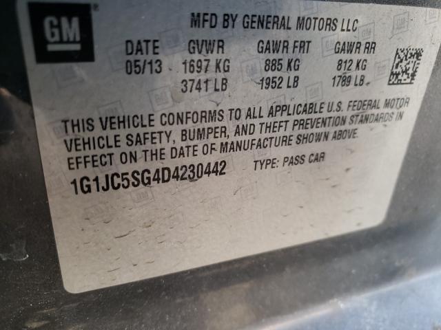 2013 CHEVROLET SONIC LT 1G1JC5SG4D4230442