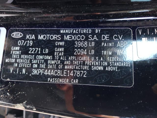 2020 KIA FORTE GT 3KPF44AC8LE147872