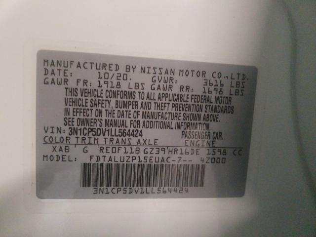 2020 NISSAN KICKS SR 3N1CP5DV1LL564424