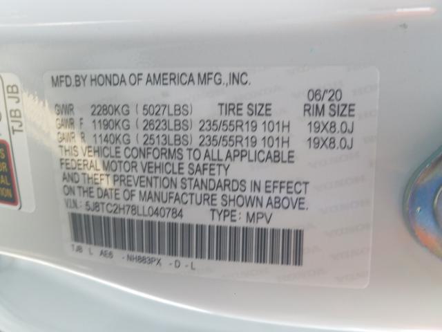 2020 ACURA RDX ADVANC 5J8TC2H78LL040784