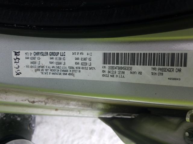 2011 DODGE AVENGER EX 1B3BD4FB0BN563232