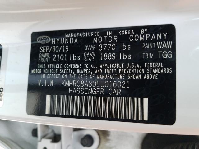 2020 HYUNDAI VENUE SEL KMHRC8A30LU016021