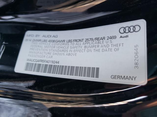 2015 AUDI S5 PREMIUM WAUCGAFR5FA019244